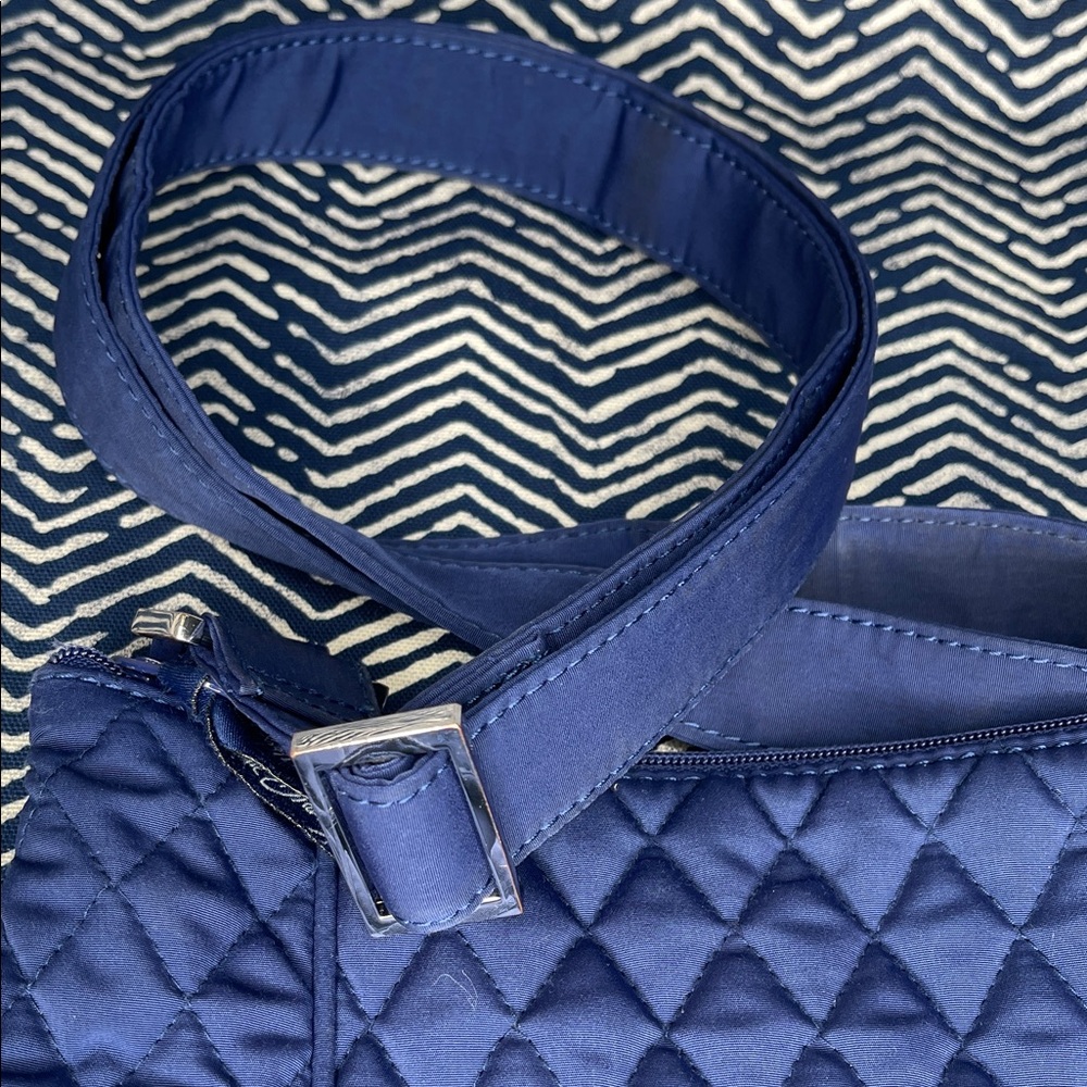 Vera Bradley Royal Blue Quilted Crossbody - Picture 3 of 7